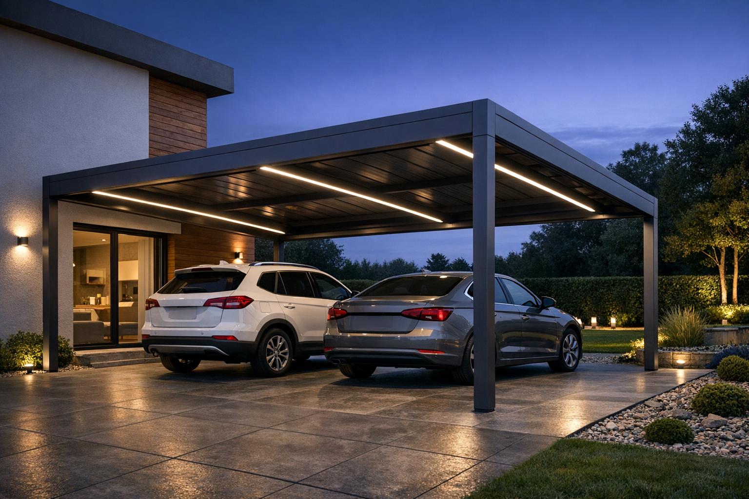 Carport dopasowany do nowoczesnej architektury: praktyka, styl i trwałość